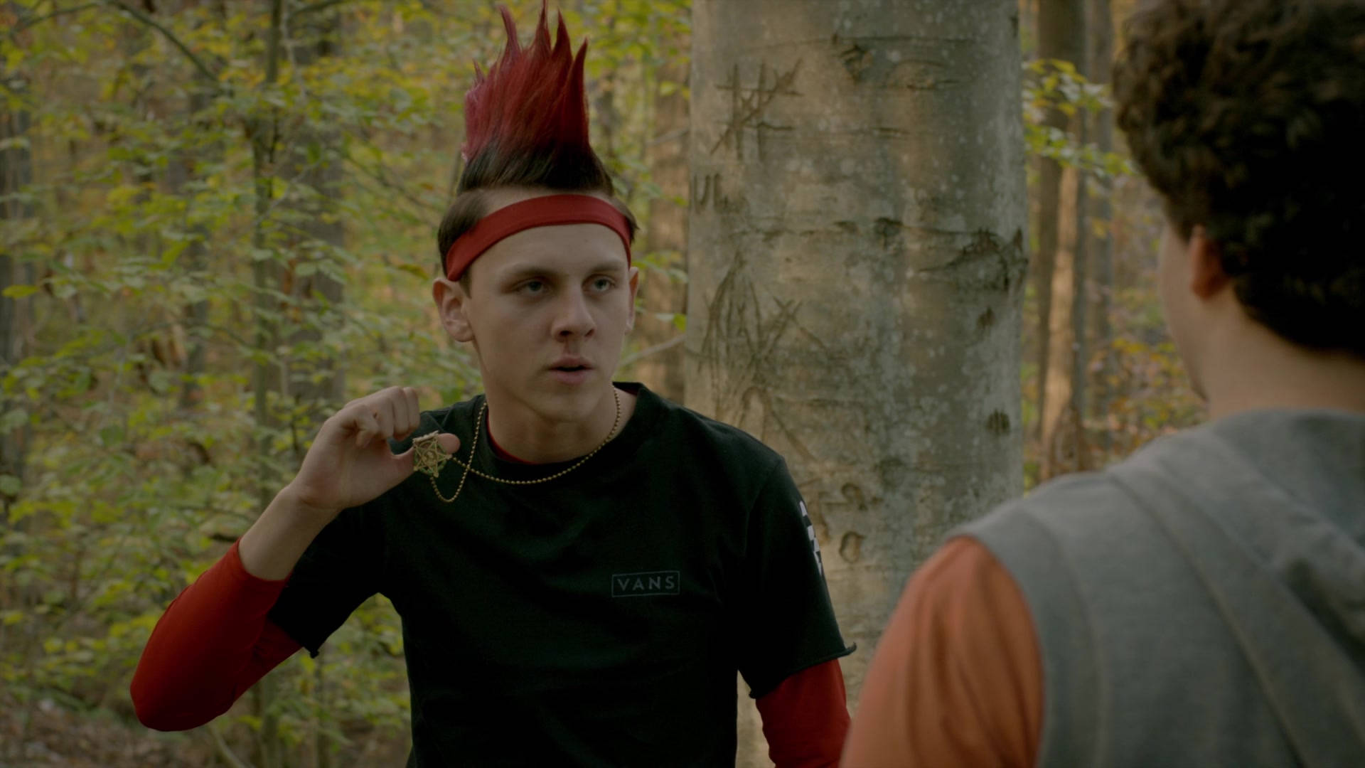 Download Hawk Cobra Kai Showing His Necklace Wallpaper