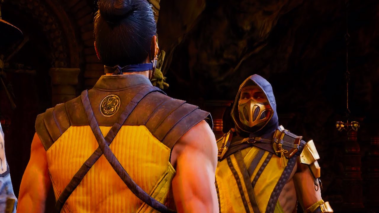 MK1 Scorpion meets Hanzo Scorpion Scene 4K HD KOMBAT ONSLAUGHT
