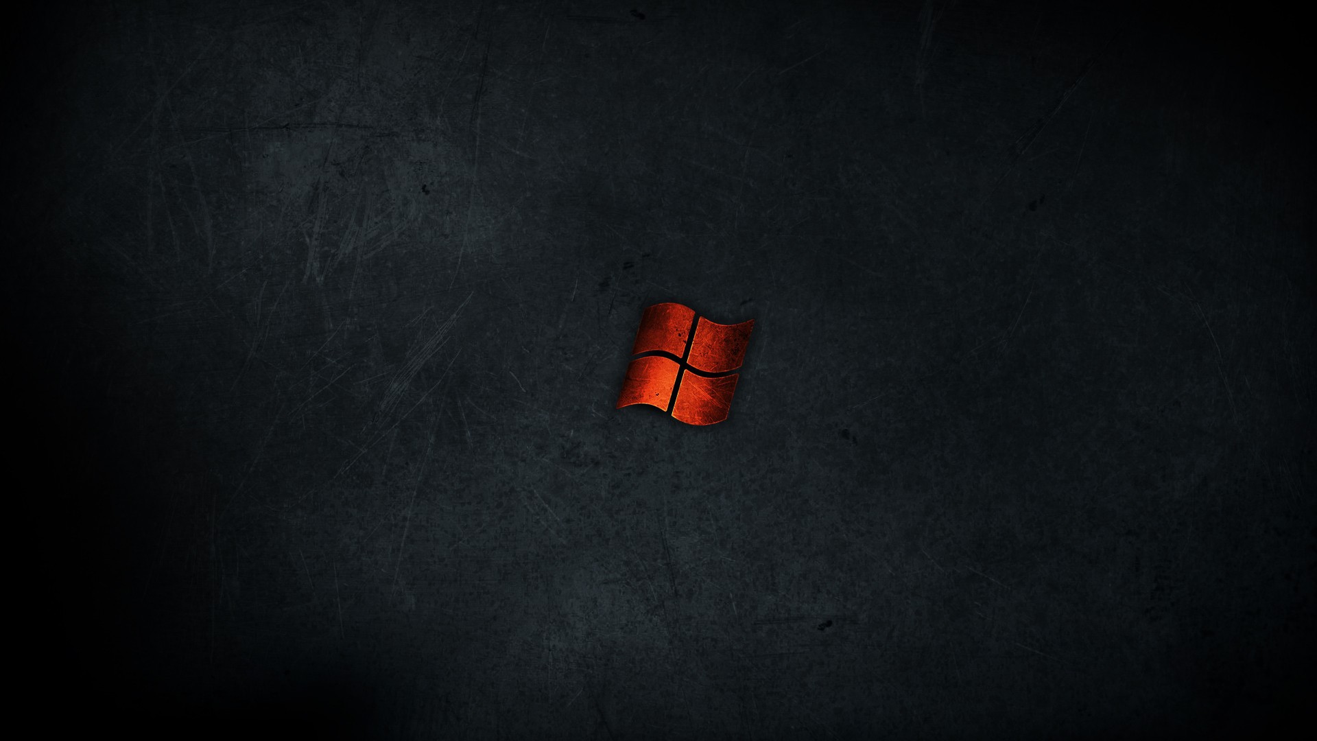 Orange box Microsoft Windows on a black background Desktop wallpaper 1680x1050