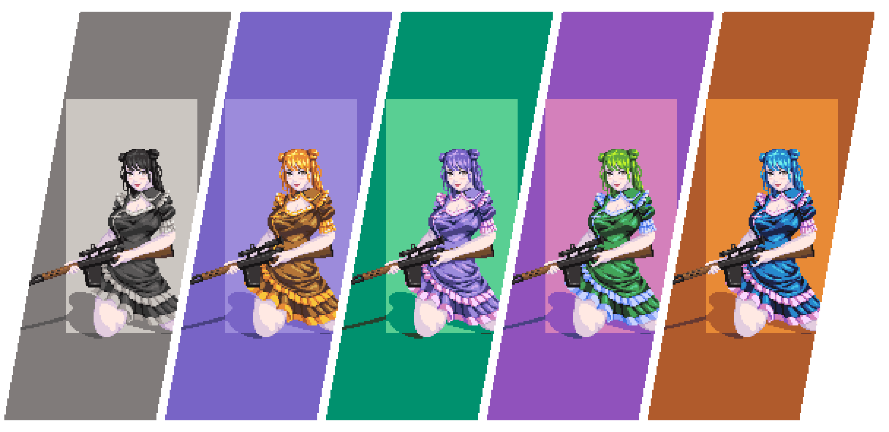 Waifu Armed Pixel Art Wallpaper's Ko Fi Shop