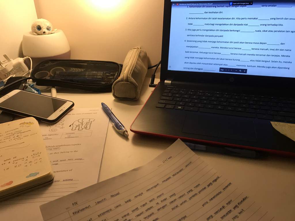 Late night study. Studying Amino Amino