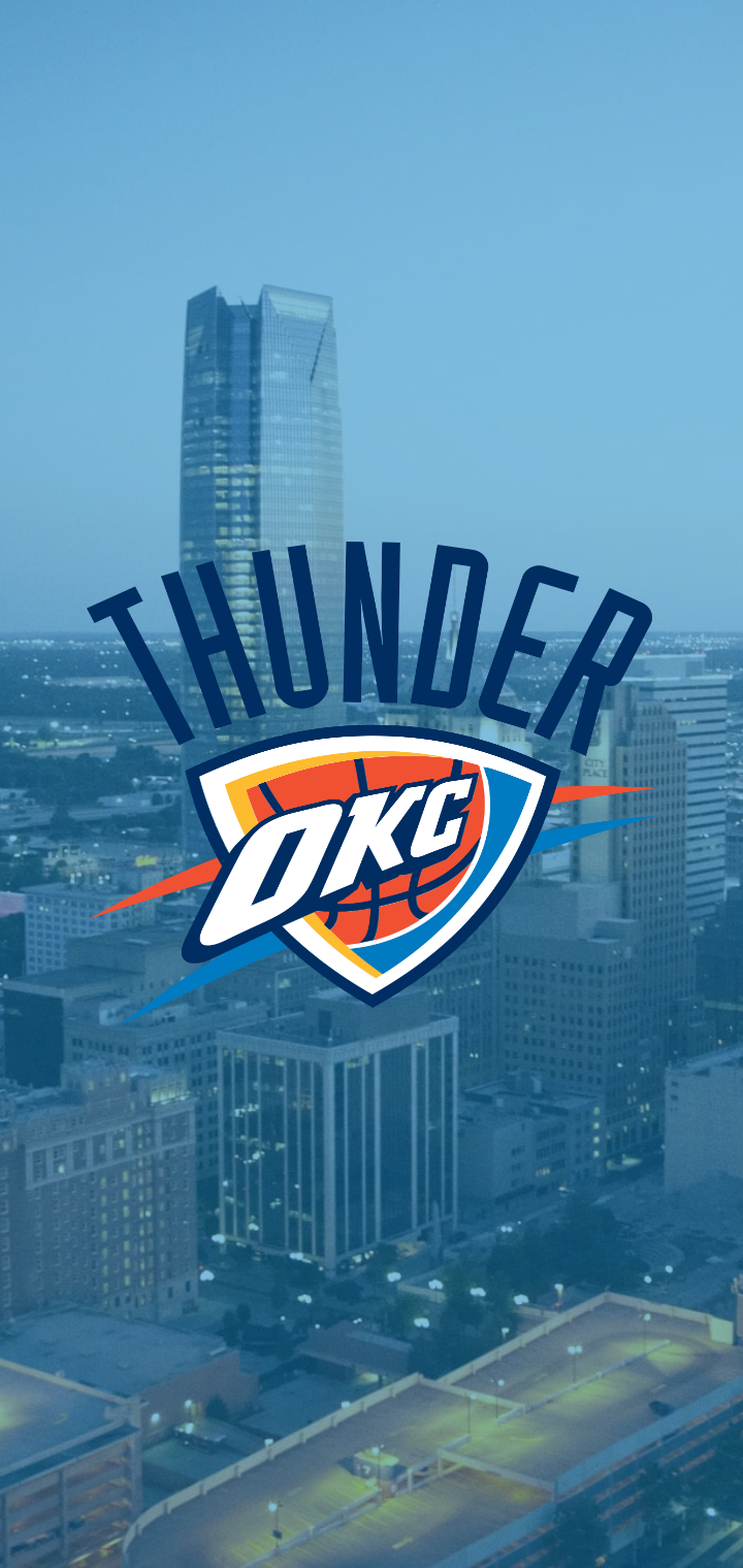 I made a phone wallpaper for every NBA team, here is the one I made for the Thunder, hope y'all enjoy it