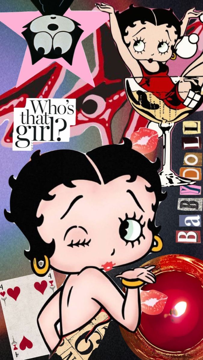 Betty Boop. Betty boop art, Betty boop picture, Pink wallpaper hello kitty