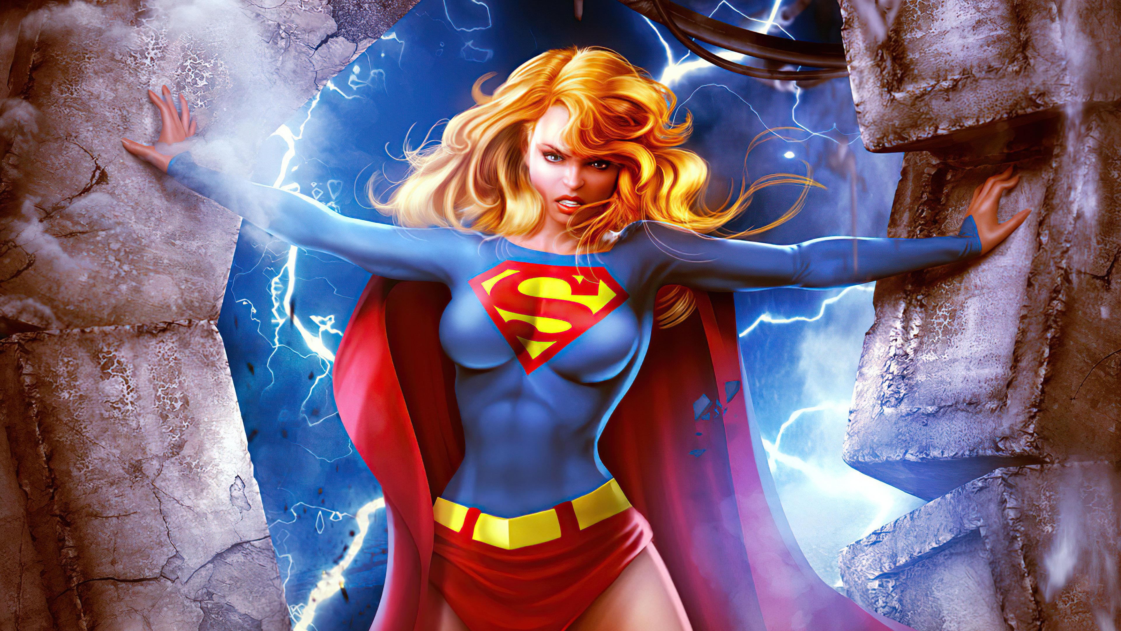 Supergirl Superhero Fanart Wallpaper 4k for Desktop
