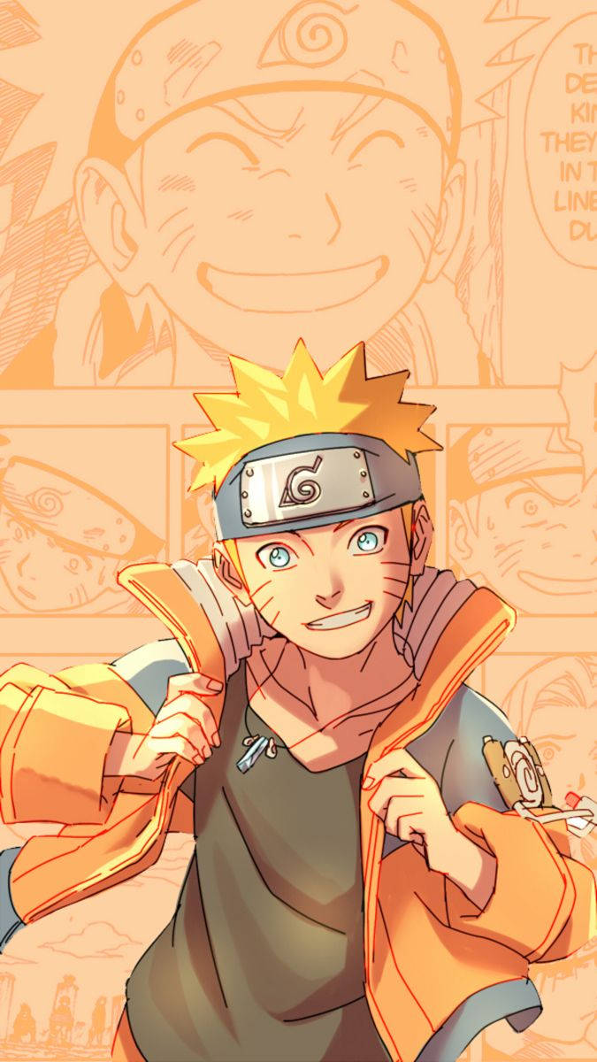 Download Naruto Smile Orange Wallpaper