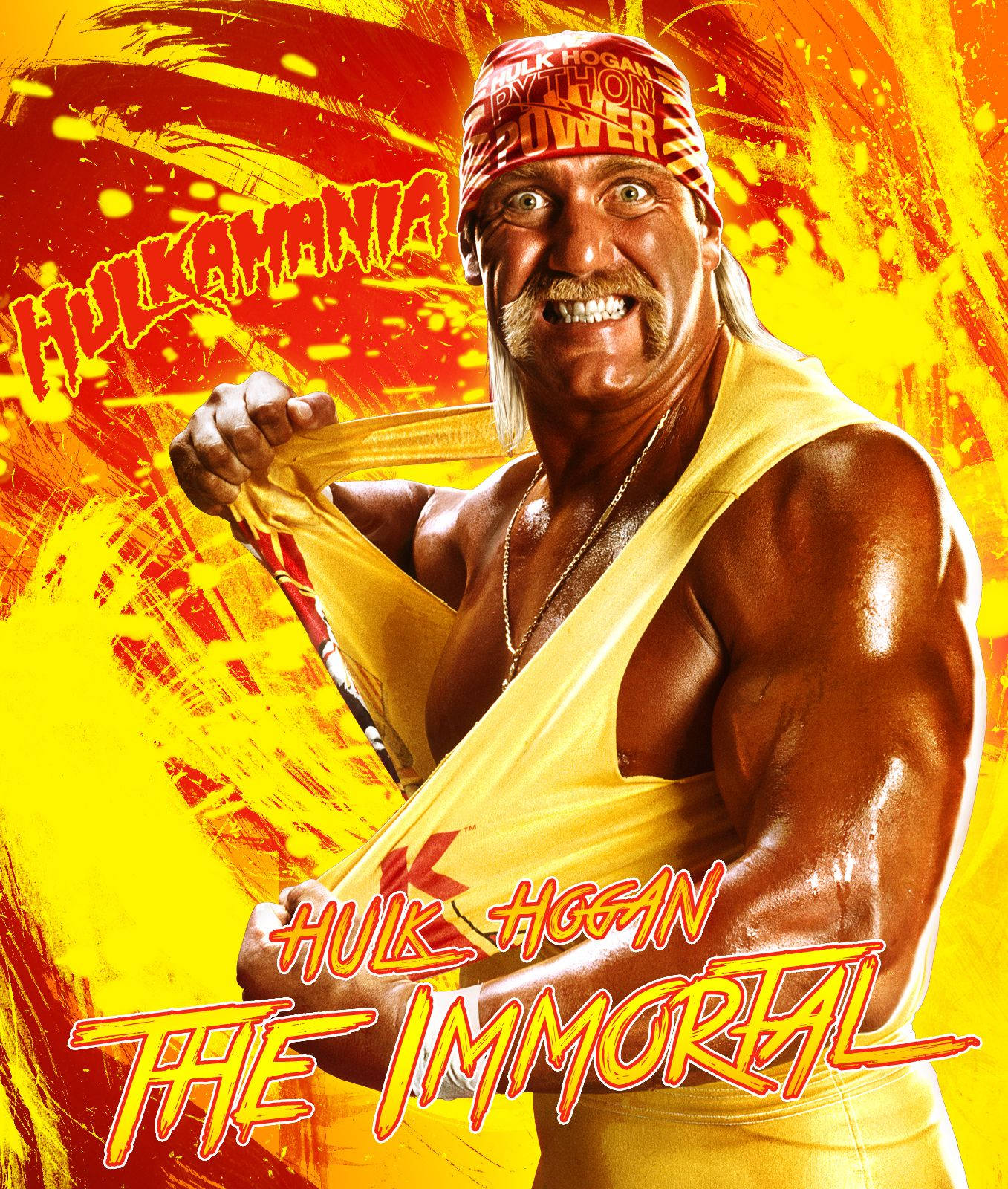 Download Hulk Hogan Reaping Shirt Poster Wallpaper