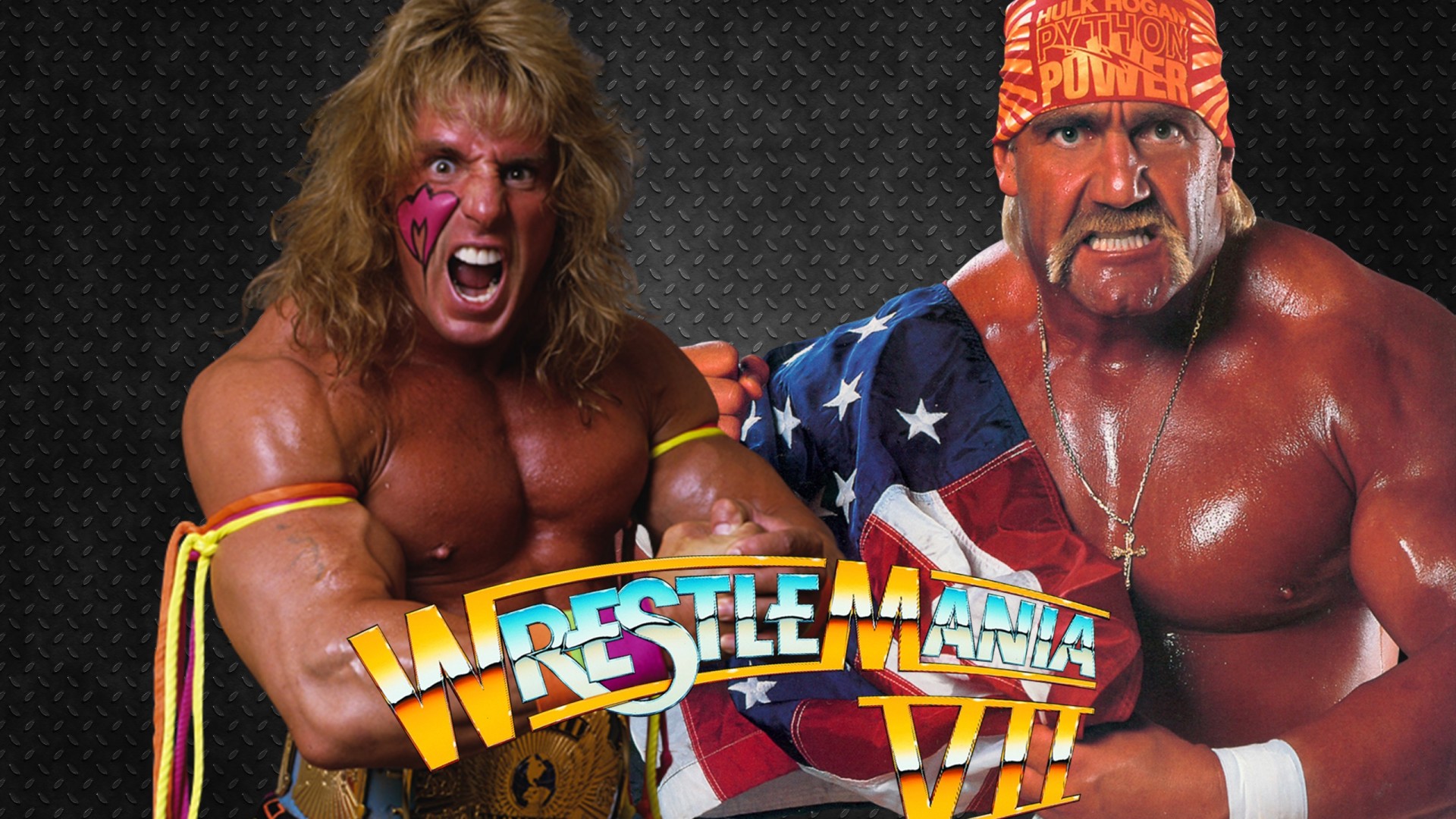 The Ultimate Warrior & Hulk Hogan WrestleMania 7 Definition, High Resolution HD Wallpaper, High Definition, High Resolution HD Wallpaper