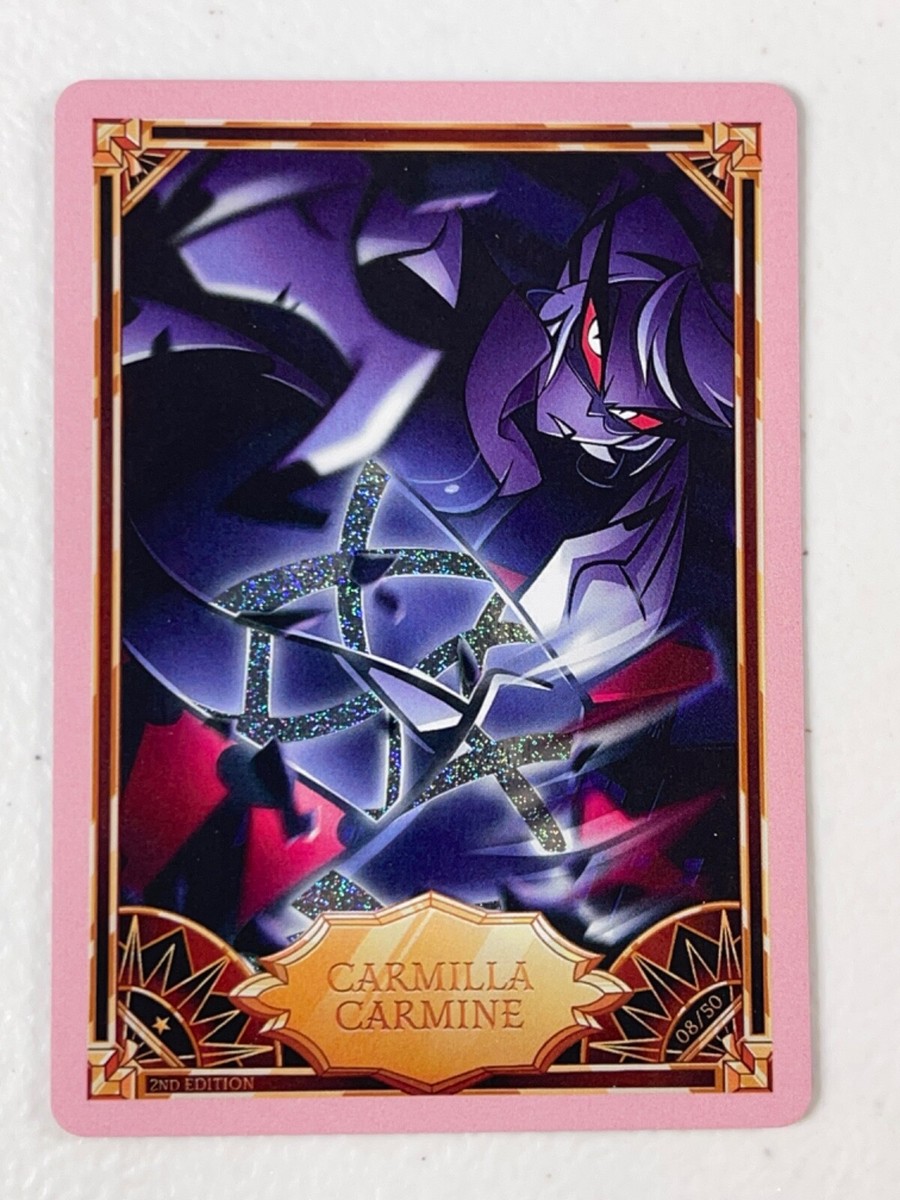 Hazbin Hotel Trading Card PINK FOIL CARMILLA CARMINE 08 50 Second 2nd Edition
