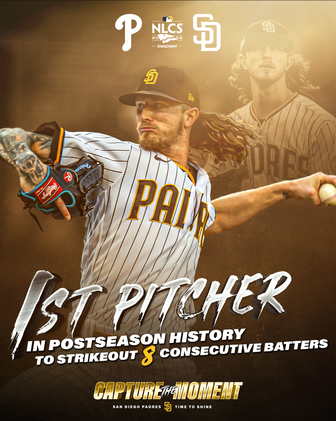 San Diego Padres making history. #CaptureTheMoment