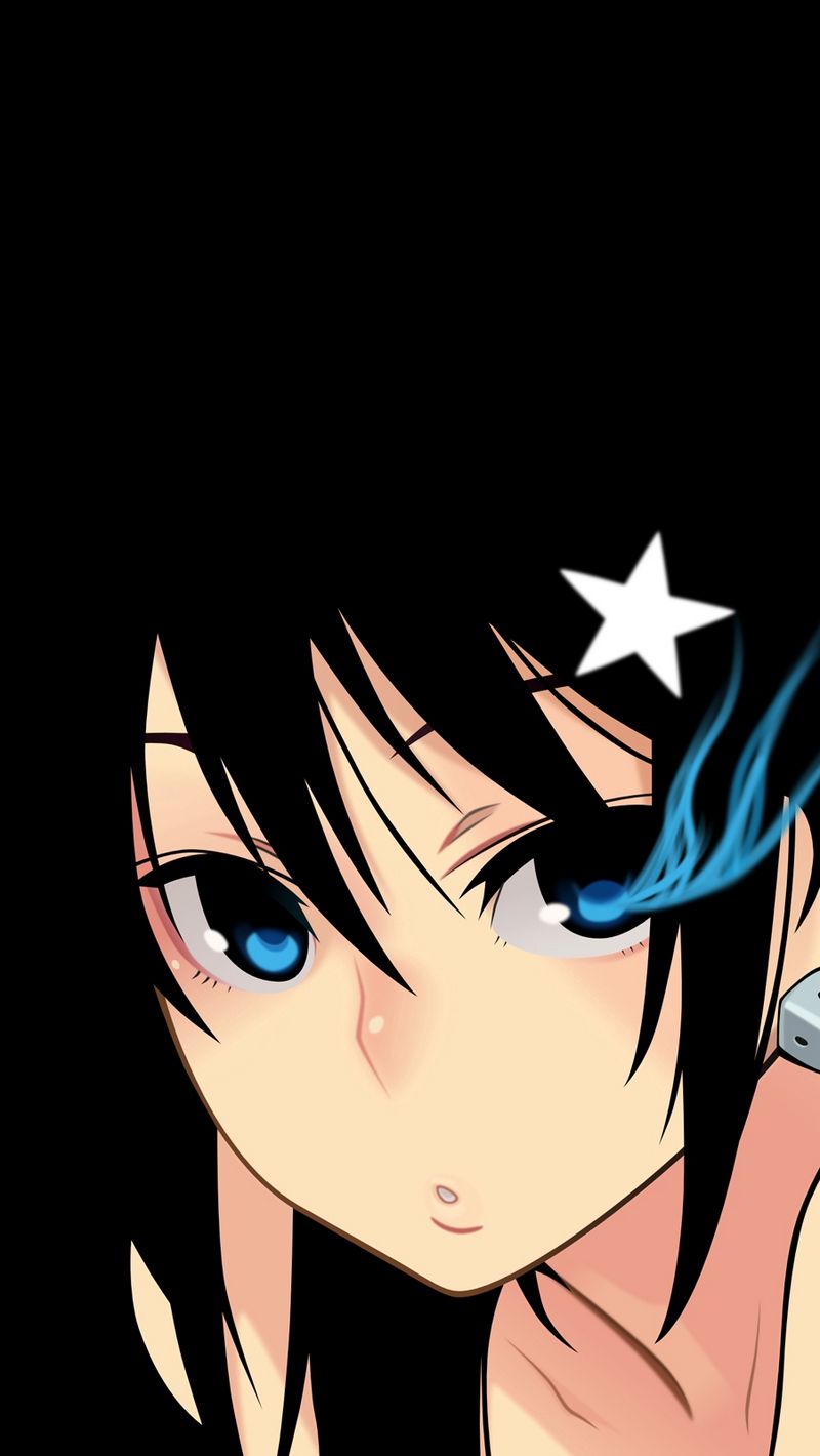 Download Wallpaper 800x1420 Anime, Girl, Brunette, Dark, Shining, Eyes Iphone Se 5s 5c 5 For Parallax HD Background