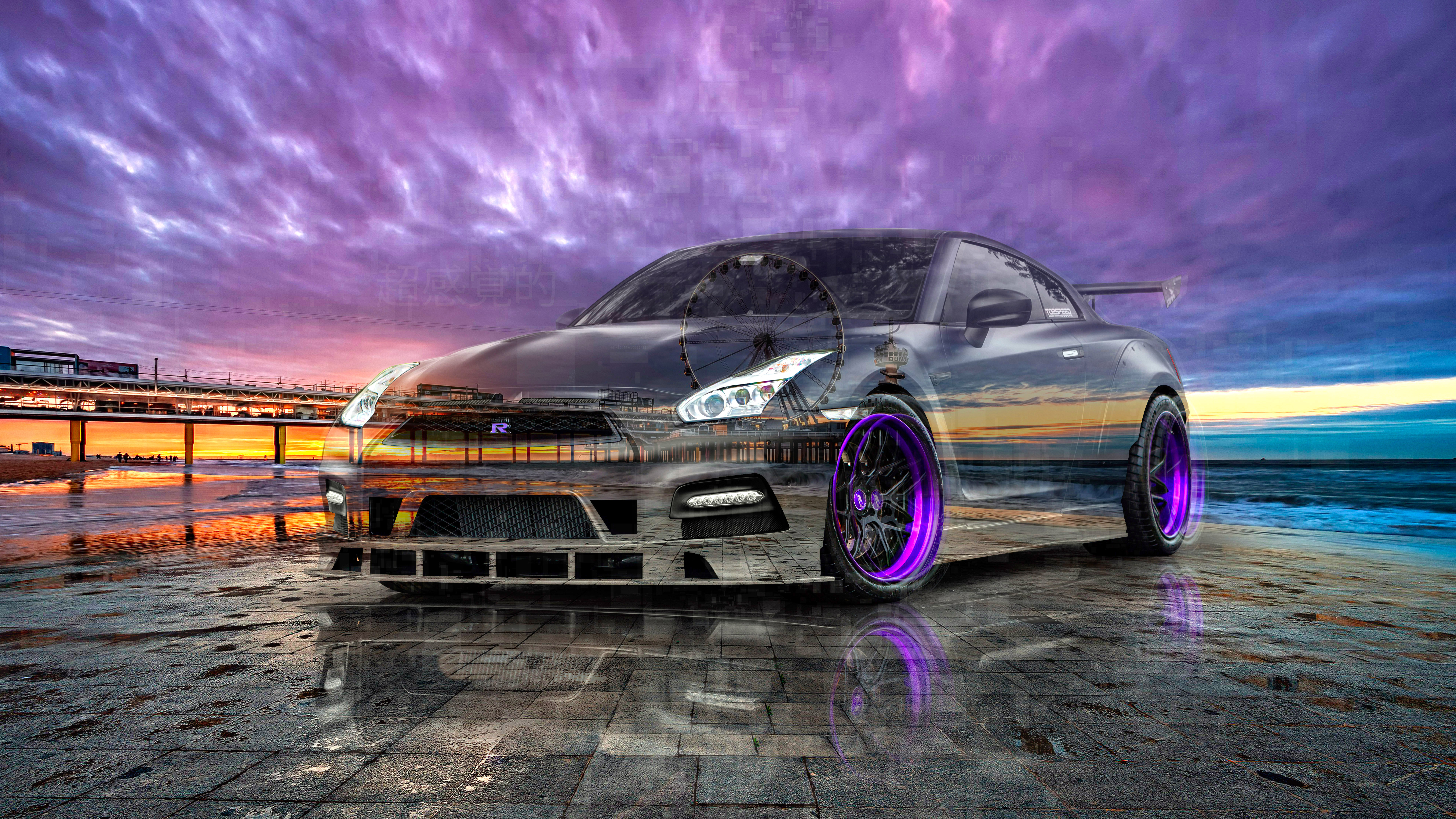 Nissan GTR R35 JDM Tuning Super Crystal Extrasensory Soul Netherlands Hague Skyview De Pier Car