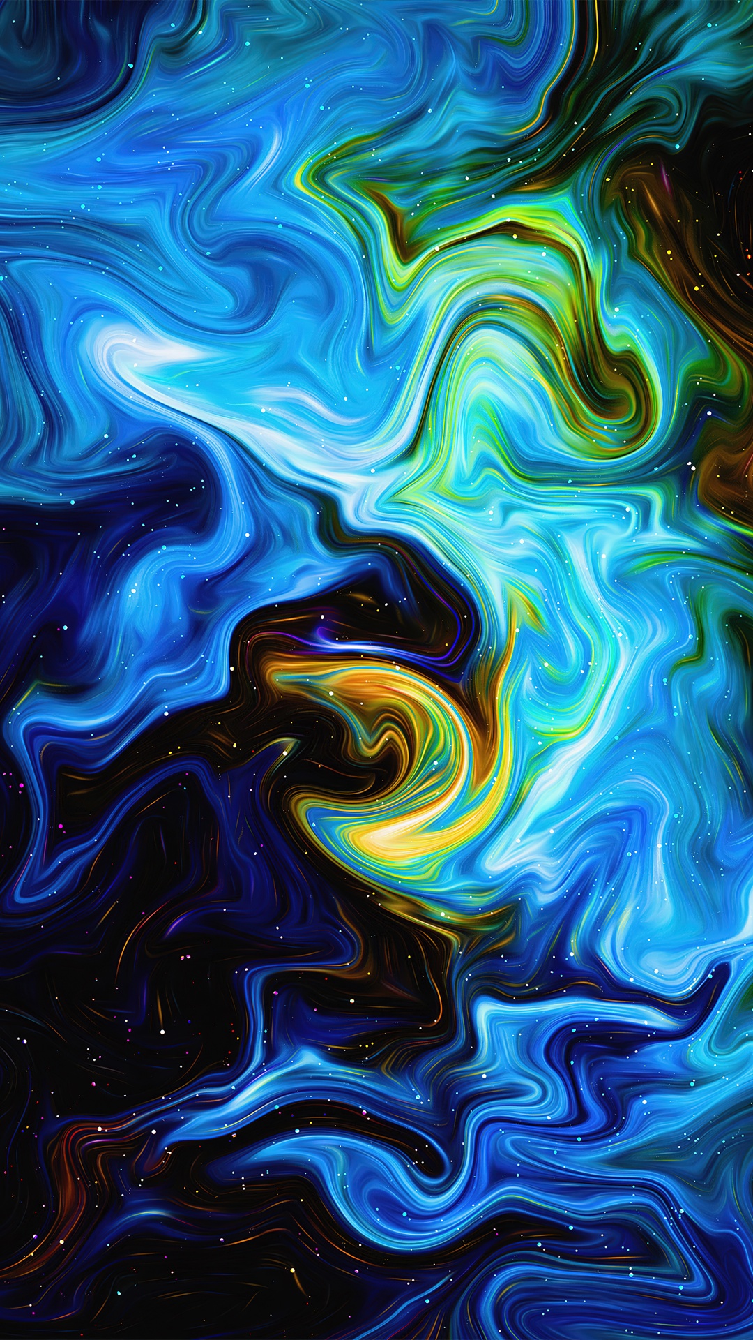 Digital paint Wallpaper 4K, Abstract background