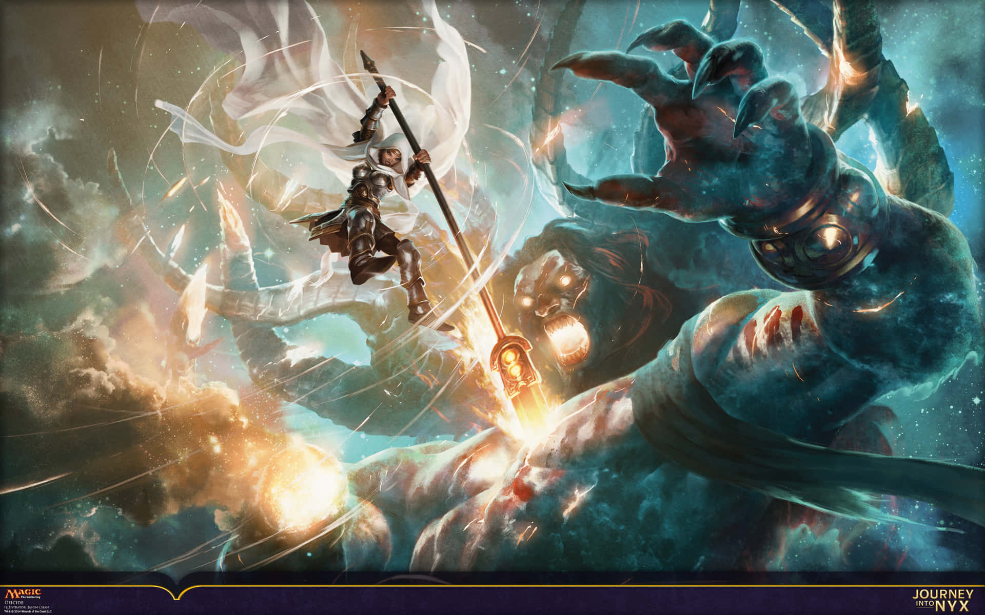 Download League Of Legends Character Is Fighting With A Sword