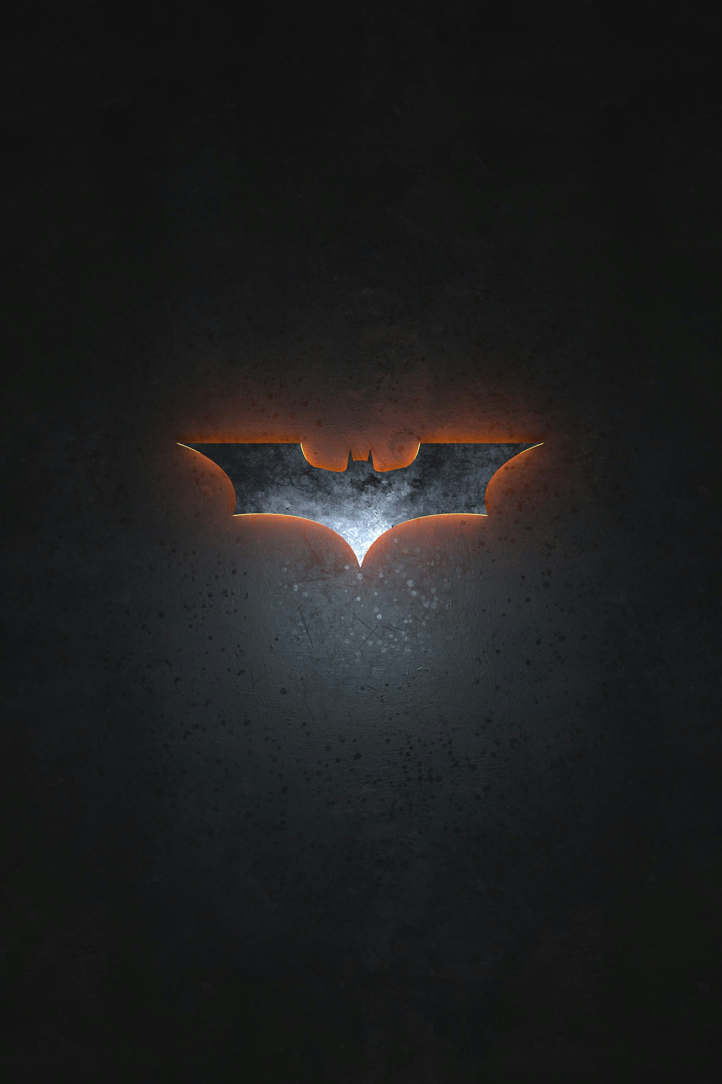 The dark knight logo on a dark background photo