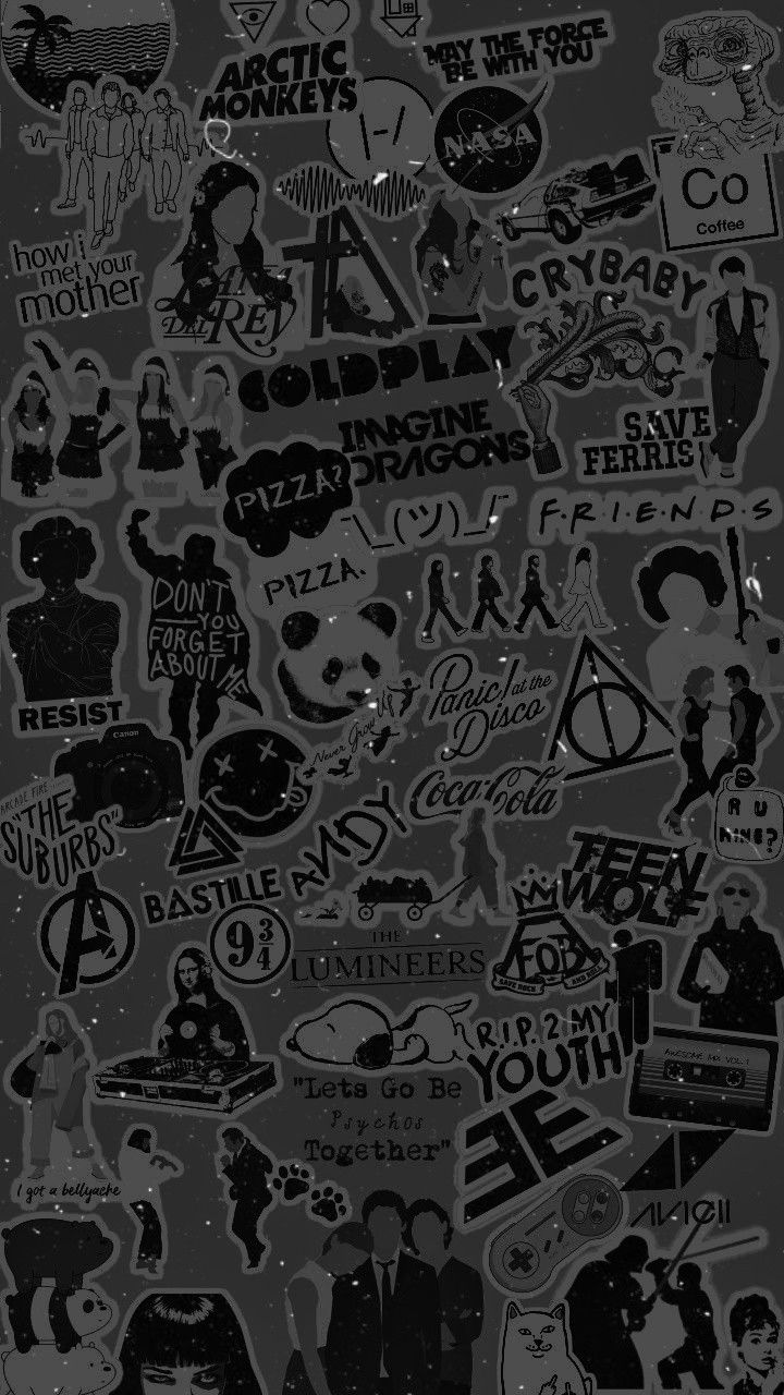 Wallpaper Indie Black and White