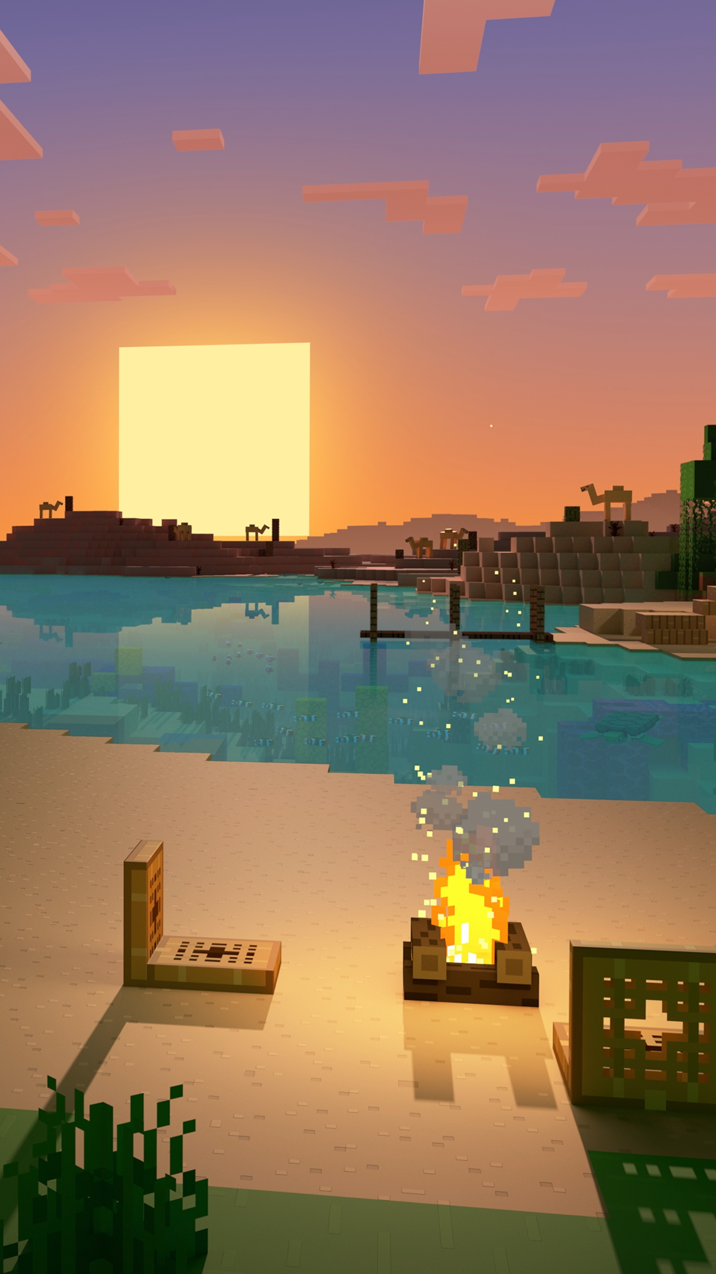 Hey I just realised that minecraft dropped wallpaper for mobile and pc and they are dope pc are better link in comments