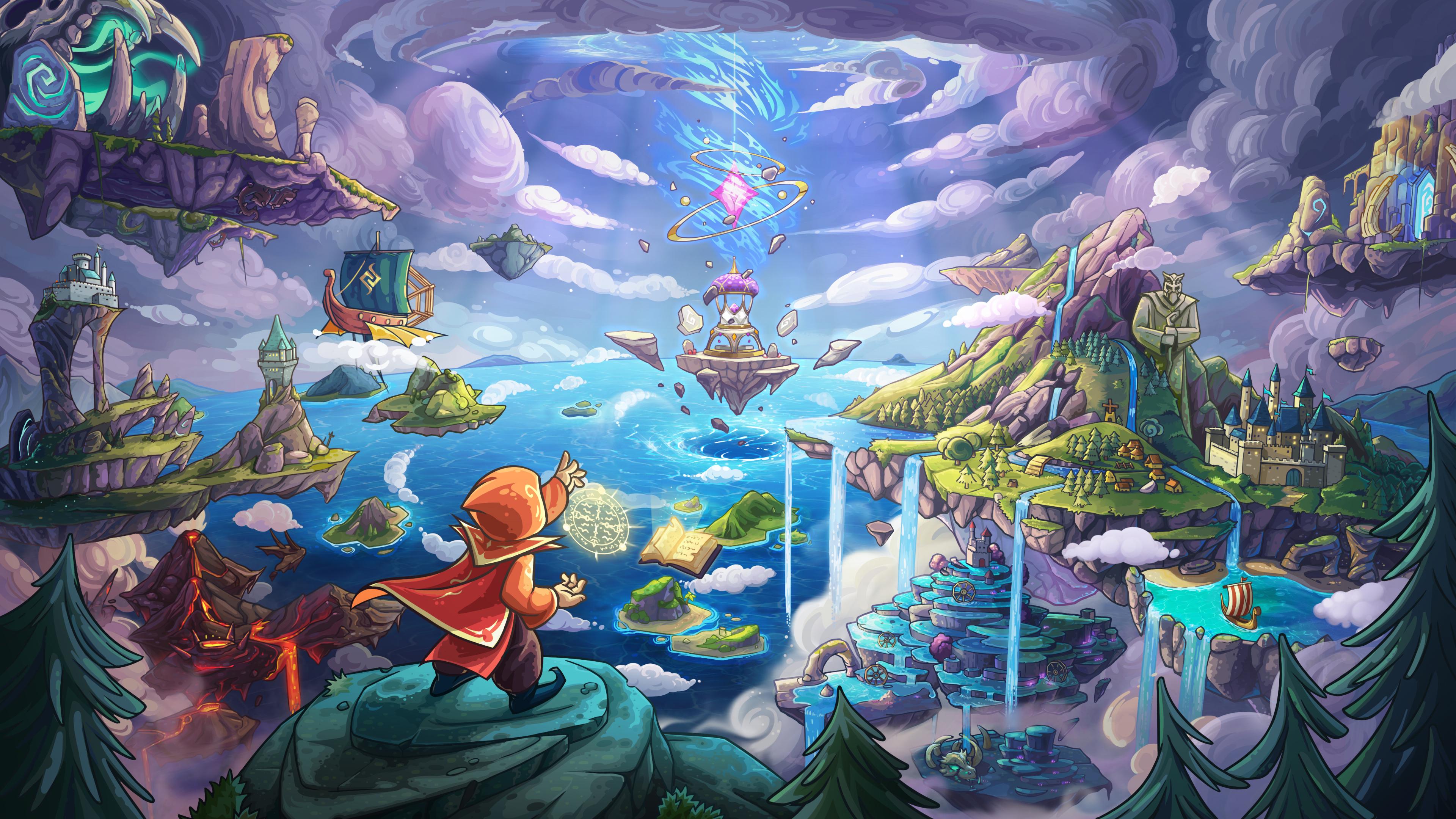 A splash art of my game. Does anyone here love splash art for their own game? I don't know why it is not popular in the indie game world