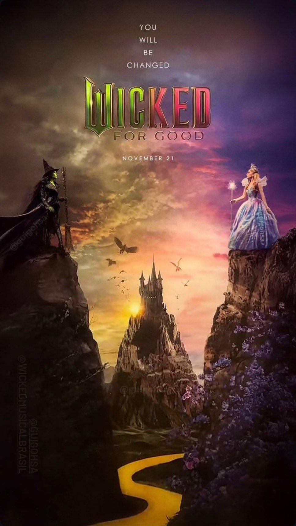 Better quality look at the poster for 'Wicked: For Good'
