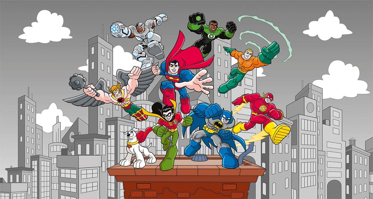 JUSTICE LEAGUE SUPERHEROES KIDS WALLPAPER