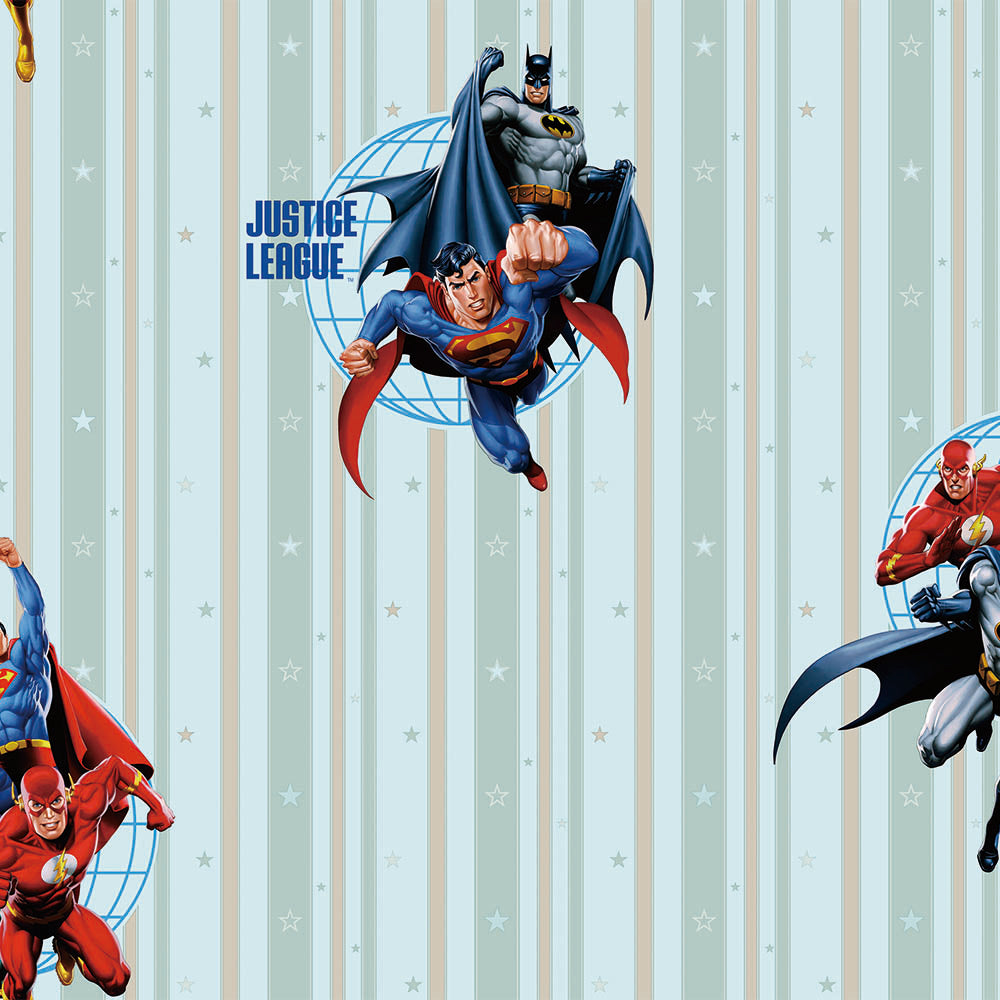 KIDS. Wallpaper with DC super heroes