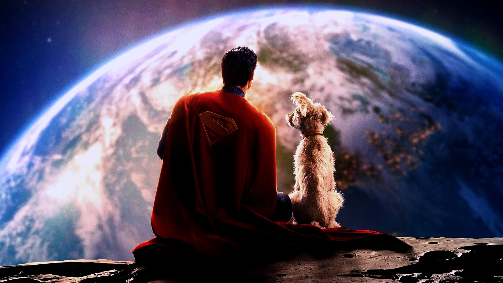Superman and Krypto Superman 2025 reveal image color graded