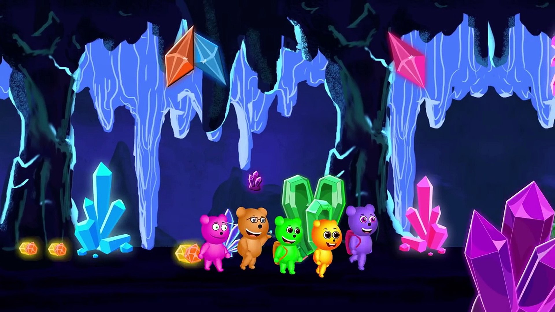 Mega Gummy bear Halloween Ghost Makeup prank finger family Rhyme for Kids. Gummy bear skeleton