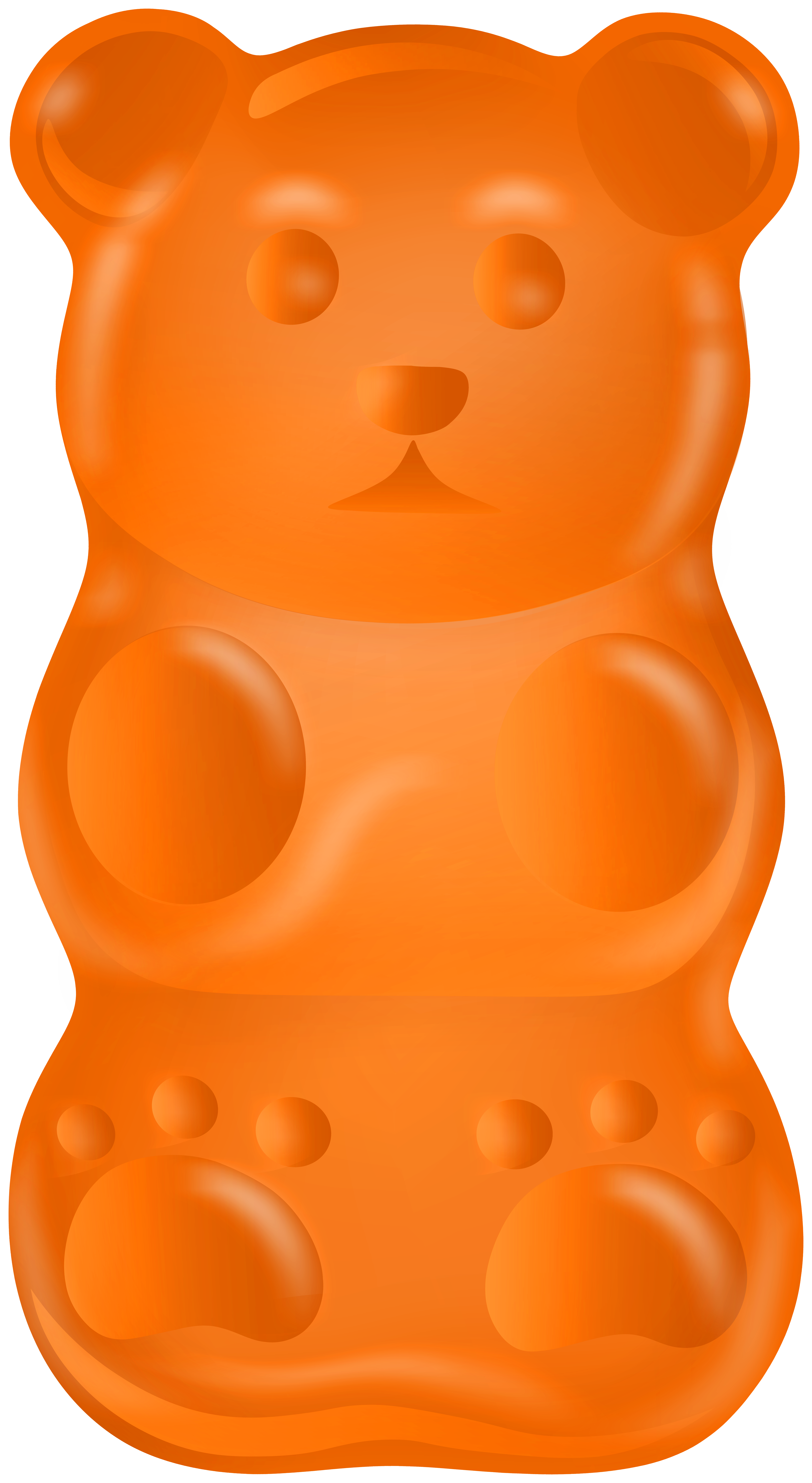 Orange Gummy Bear PNG Clipart​-Quality Free Image and Transparent PNG Clipart