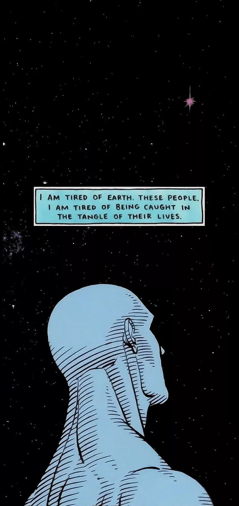 Dr Manhattan, galaxy, s10e, watchmen, HD phone wallpaper