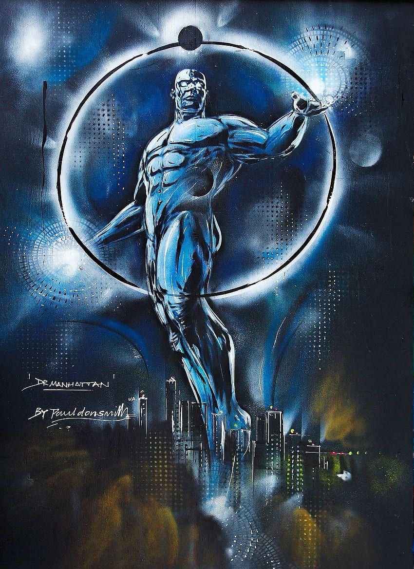 Dr Manhattan Minimalist, Doctor Manhattan HD phone wallpaper