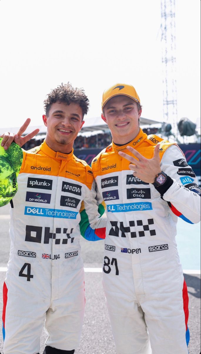 Lando Norris Oscar Piastri wallpaper