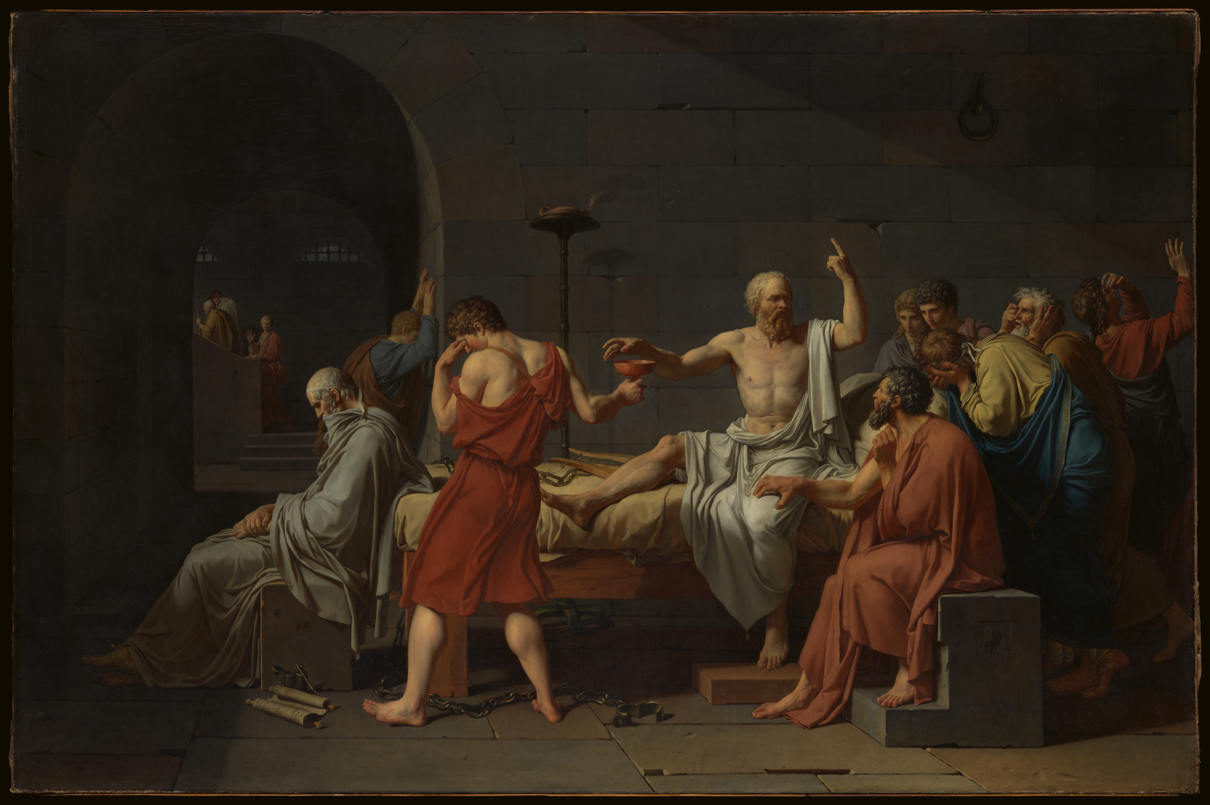 Jacques Louis David. The Death of Socrates. The Metropolitan Museum of Art