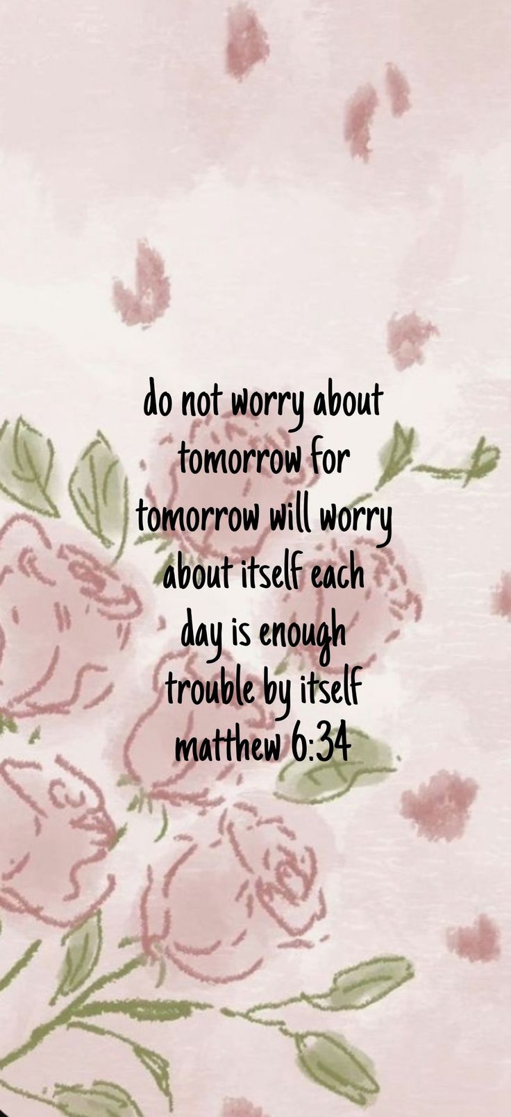 matthew 6:34 wallpaper