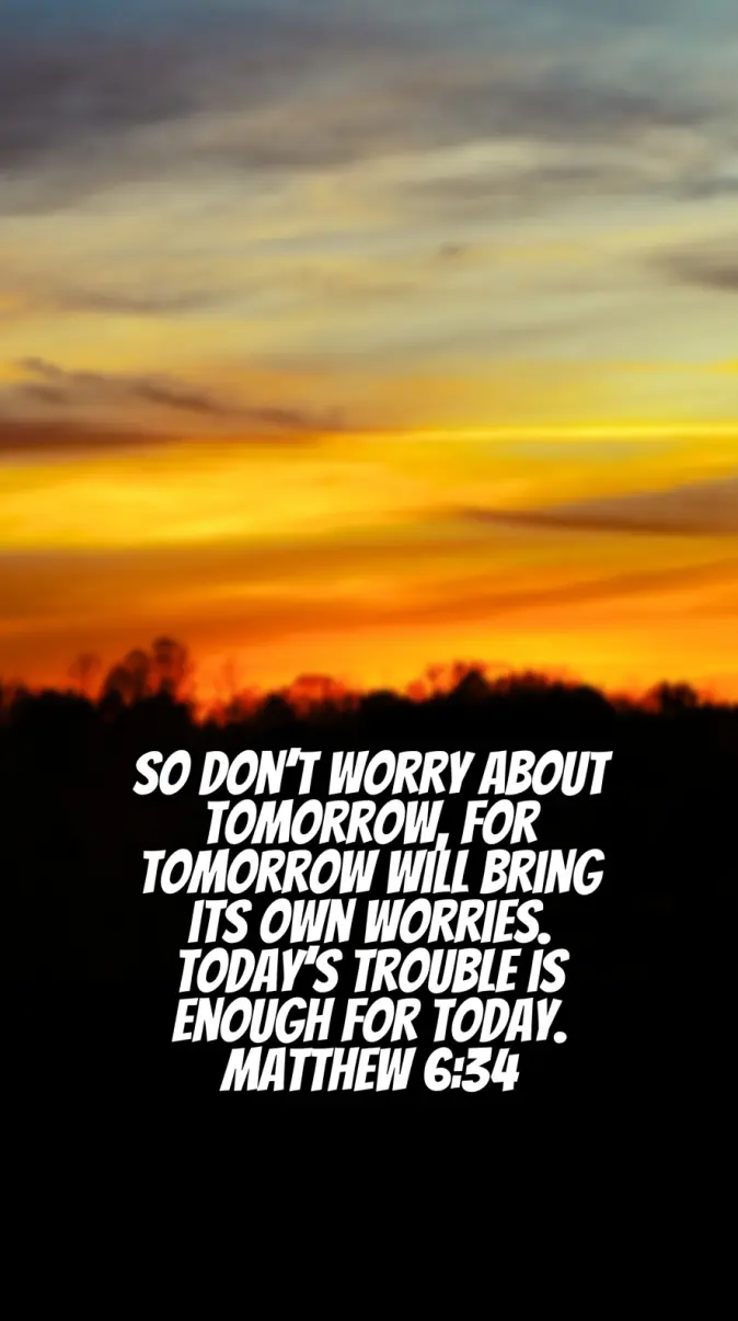 Matthew 6:34 wallpaper