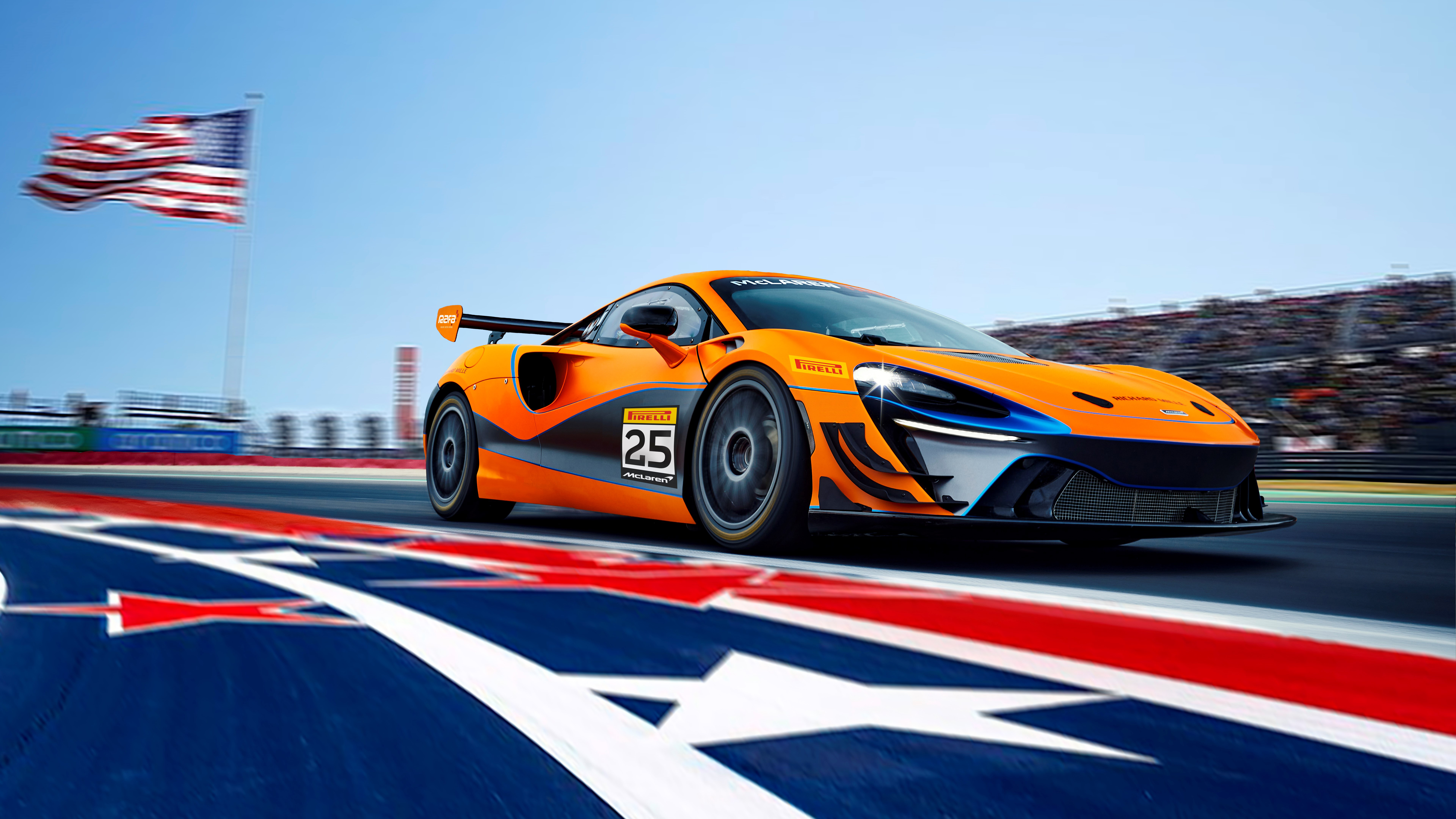 McLaren Artura GT4 Wallpaper 4K, Race track, Racing car, 5K, 8K