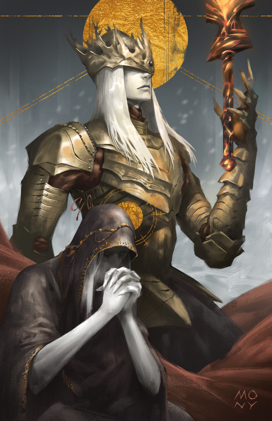 Lorian the Elder Prince and his younger brother Prince Lothric. Dark Souls 3 fan art of one of my favorite bosses from the