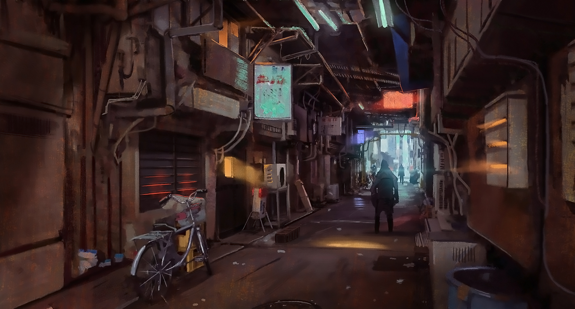 Download Alley Sci Fi Anime Original Sci Fi Anime HD Wallpaper