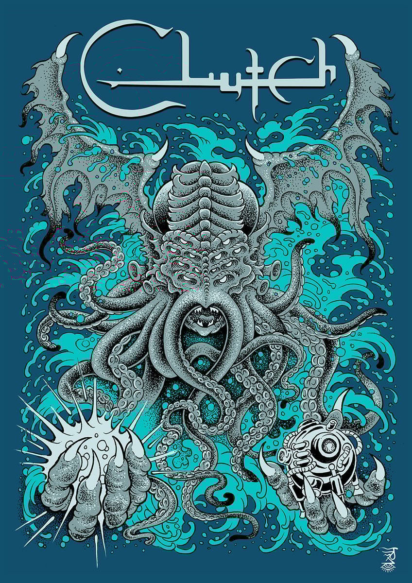 CLUTCH 'KRAKEN' POSTER