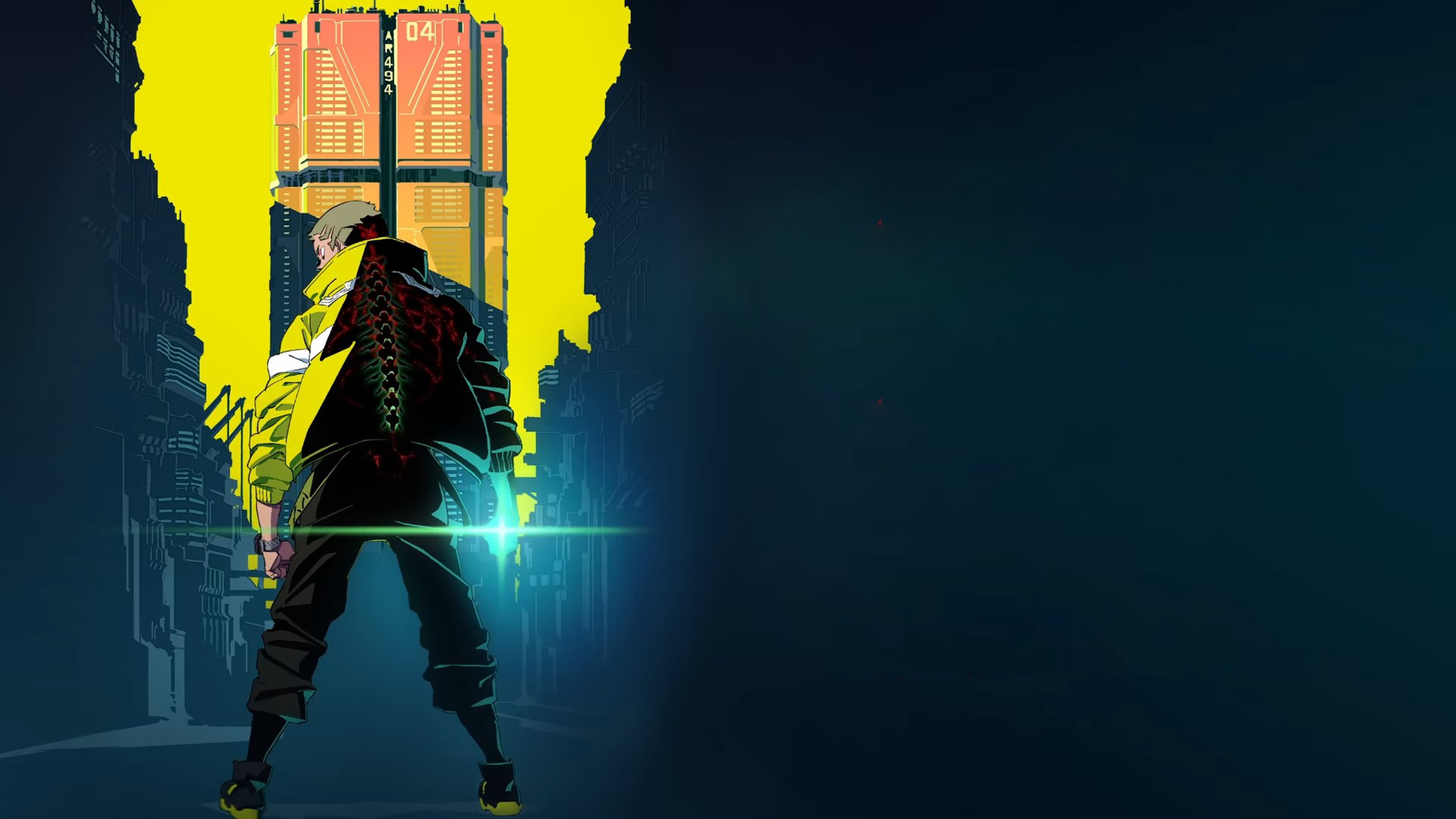 Wallpaper the main character, CD Projekt Red, Netflix, Cyberpunk, Cyberpunk Edgerunners, David Martinez, David Martinez, anime series for mobile and desktop, section фильмы, resolution 7680x4320