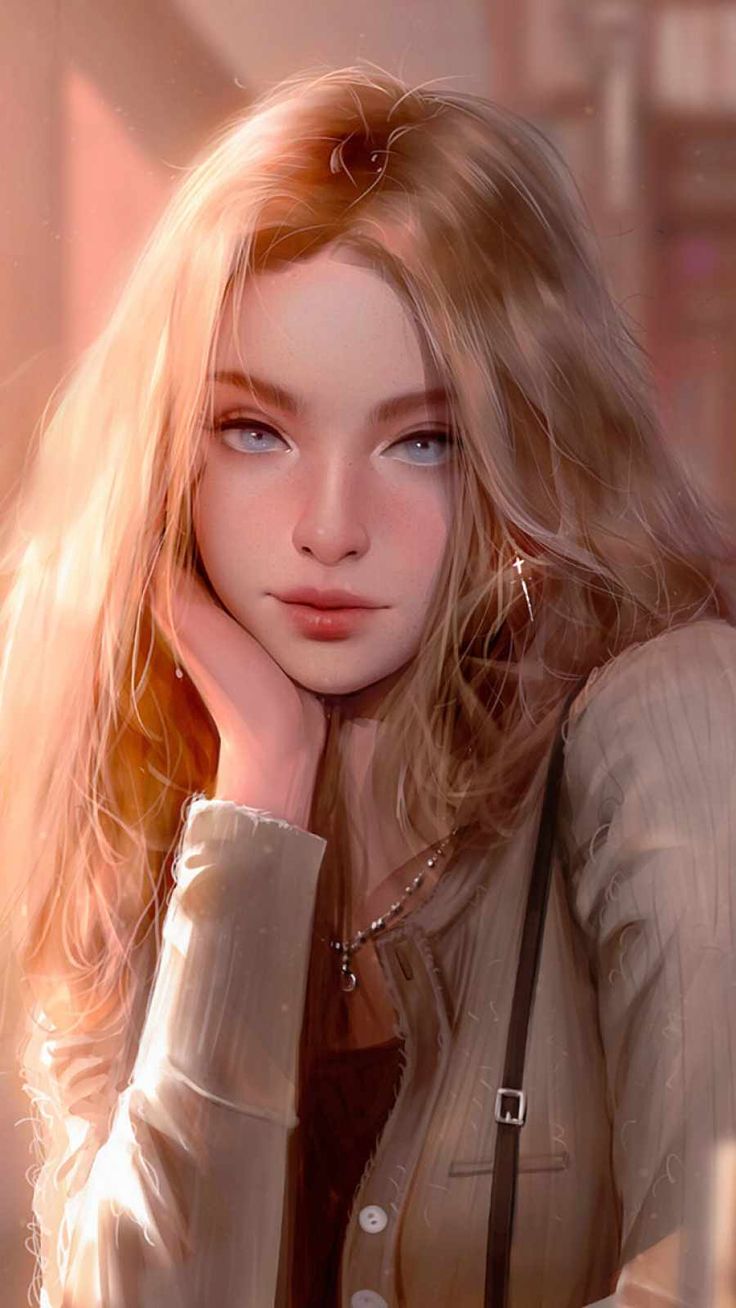 Blonde Girl 4K iPhone Wallpaper