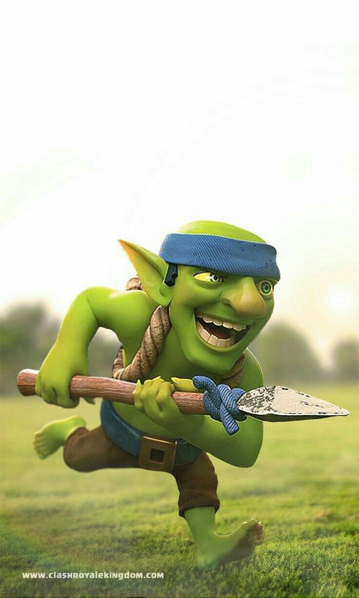 Goblin Spear. Like indonesian army in ww2. Clash royale personagens, Desenhos clash royale, Clash