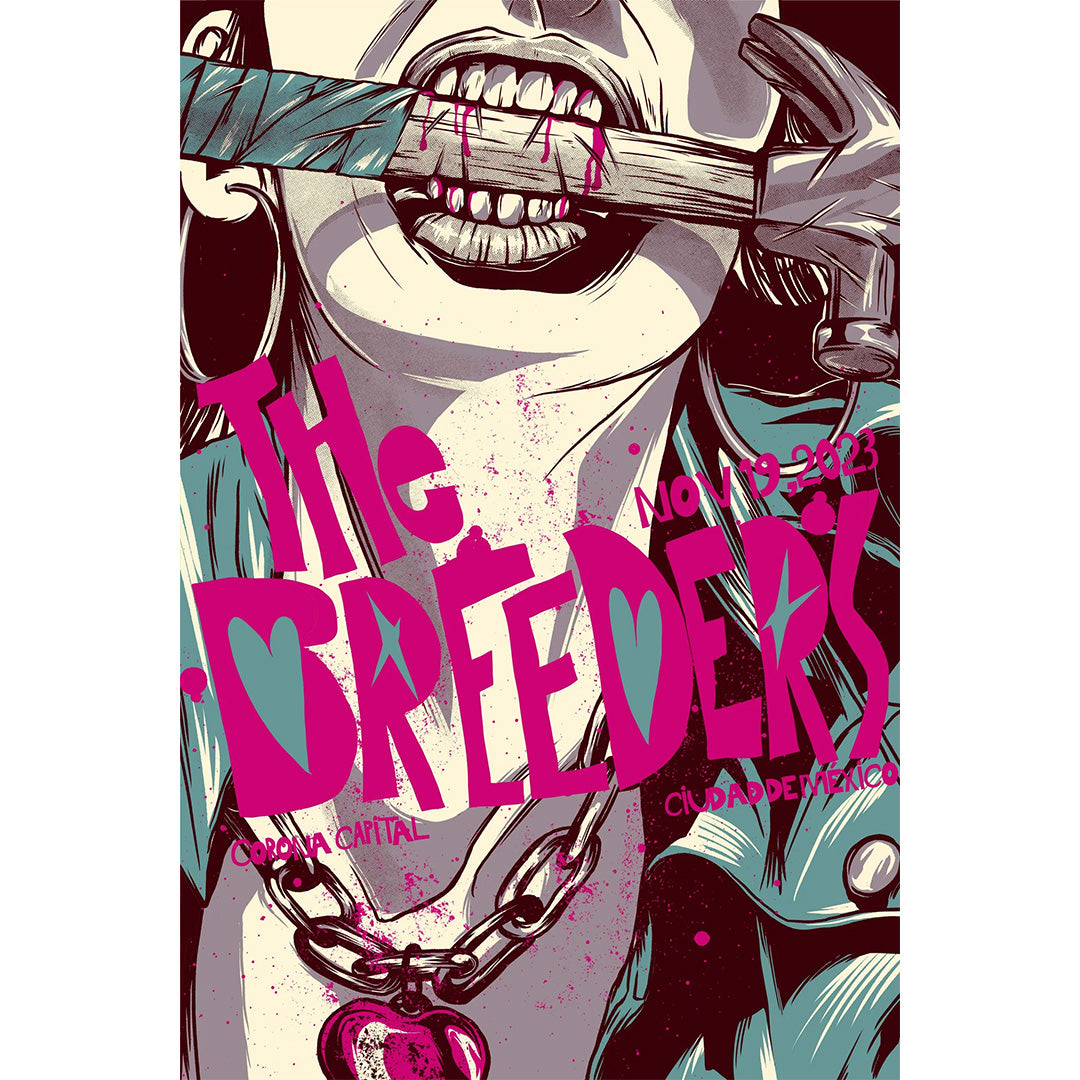 The Breeders (Mexico 2023) Corona Capital Fest. screenprint by SNKHDS Paper Art Club