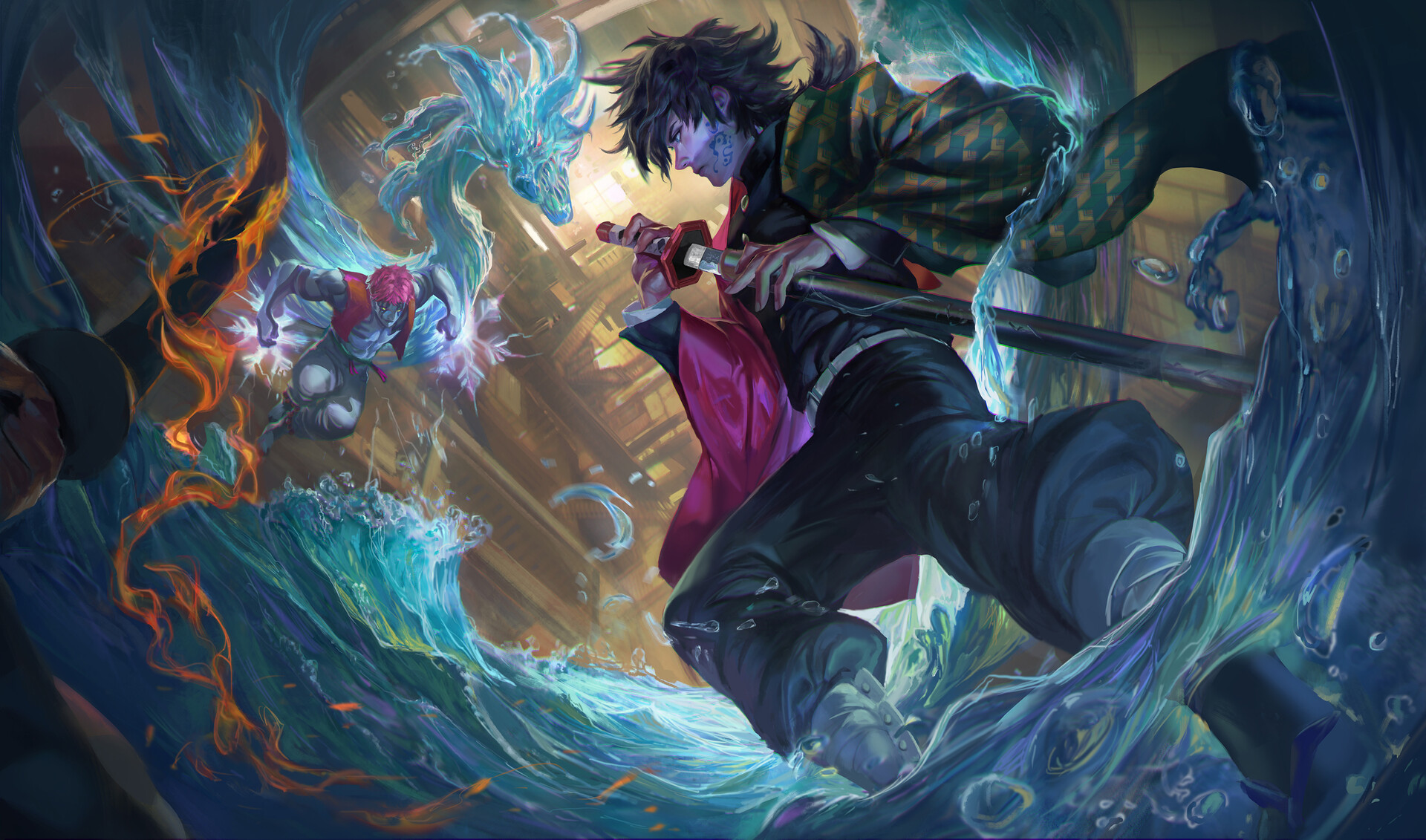 Giyuu Tomioka HD Wallpaper. Epic Demon Slayer: Kimetsu no Yaiba Scene