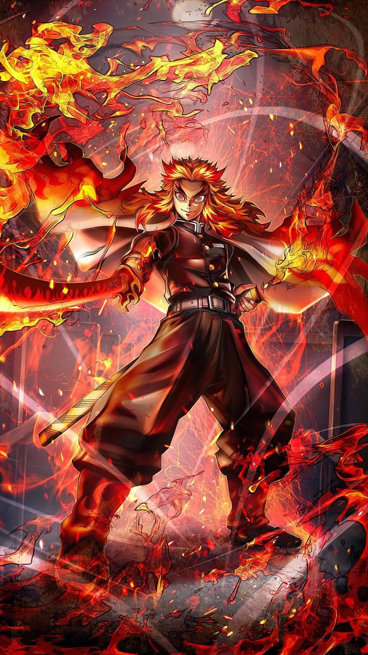 720P free download. Rengoku demonslayer, kyojuro, demon slayer, tanjiro, HD phone wallpaper