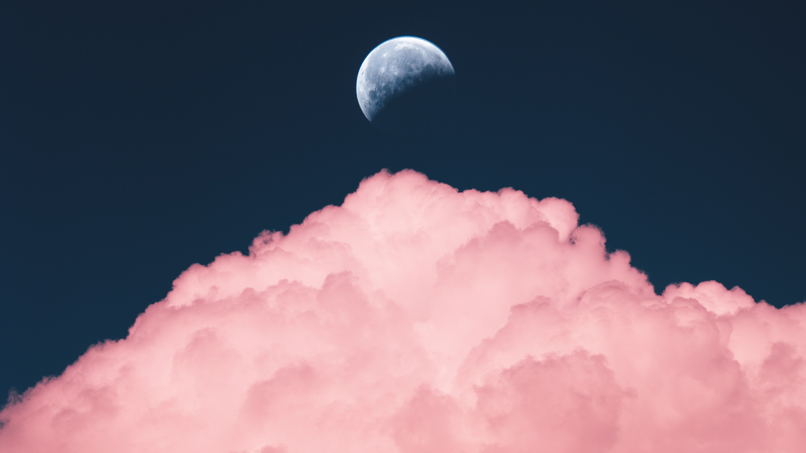 WQHD, QHD, 16:9 Full Moon Wallpaper Free 2560x1440 High Quality Background