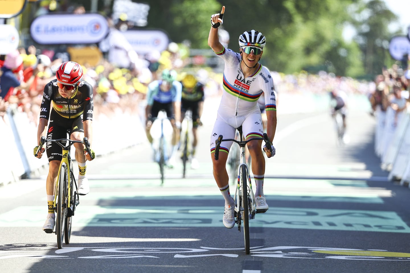 Tadej Pogacar takes over yellow jersey at Tour de France