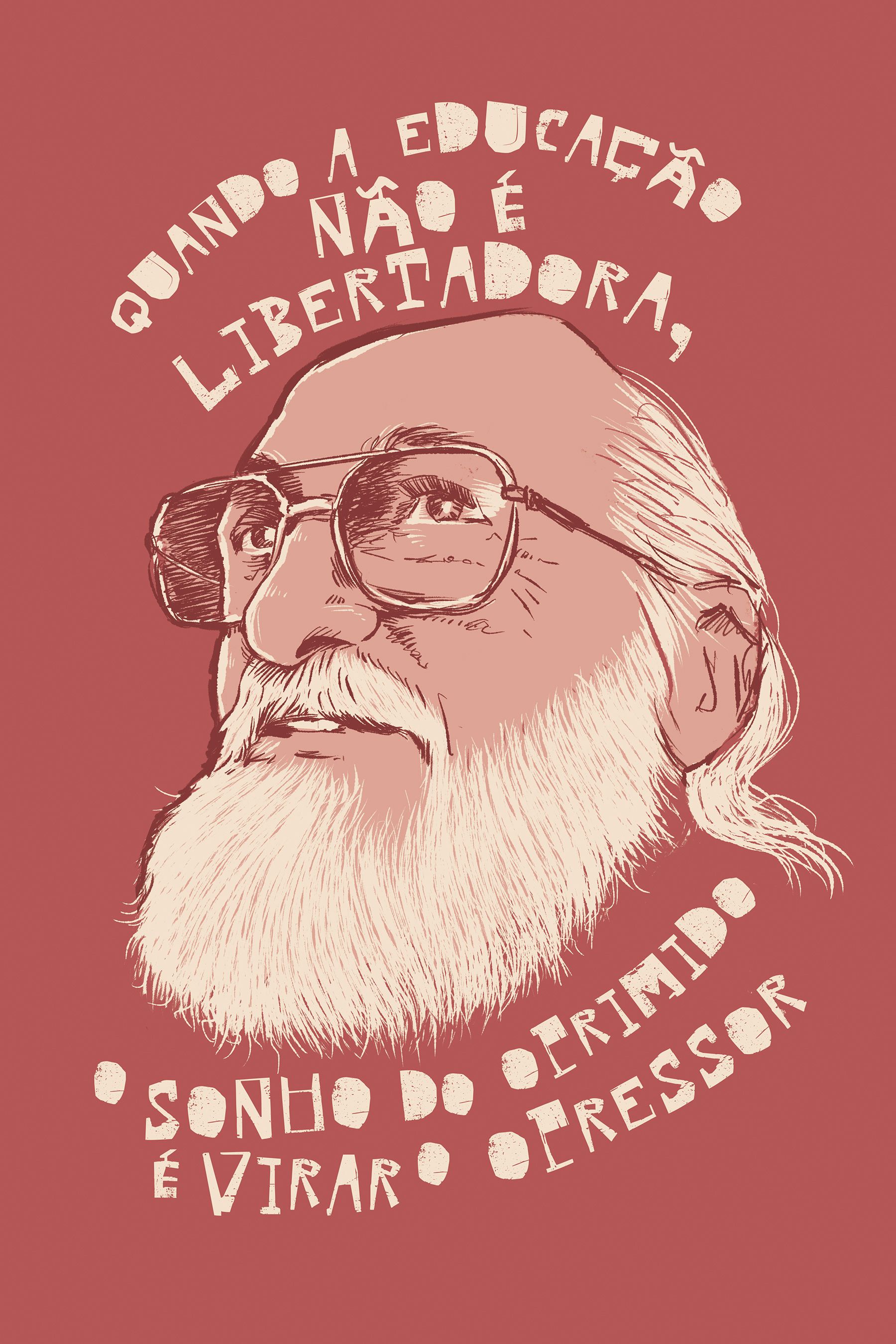 desenho Paulo Freire