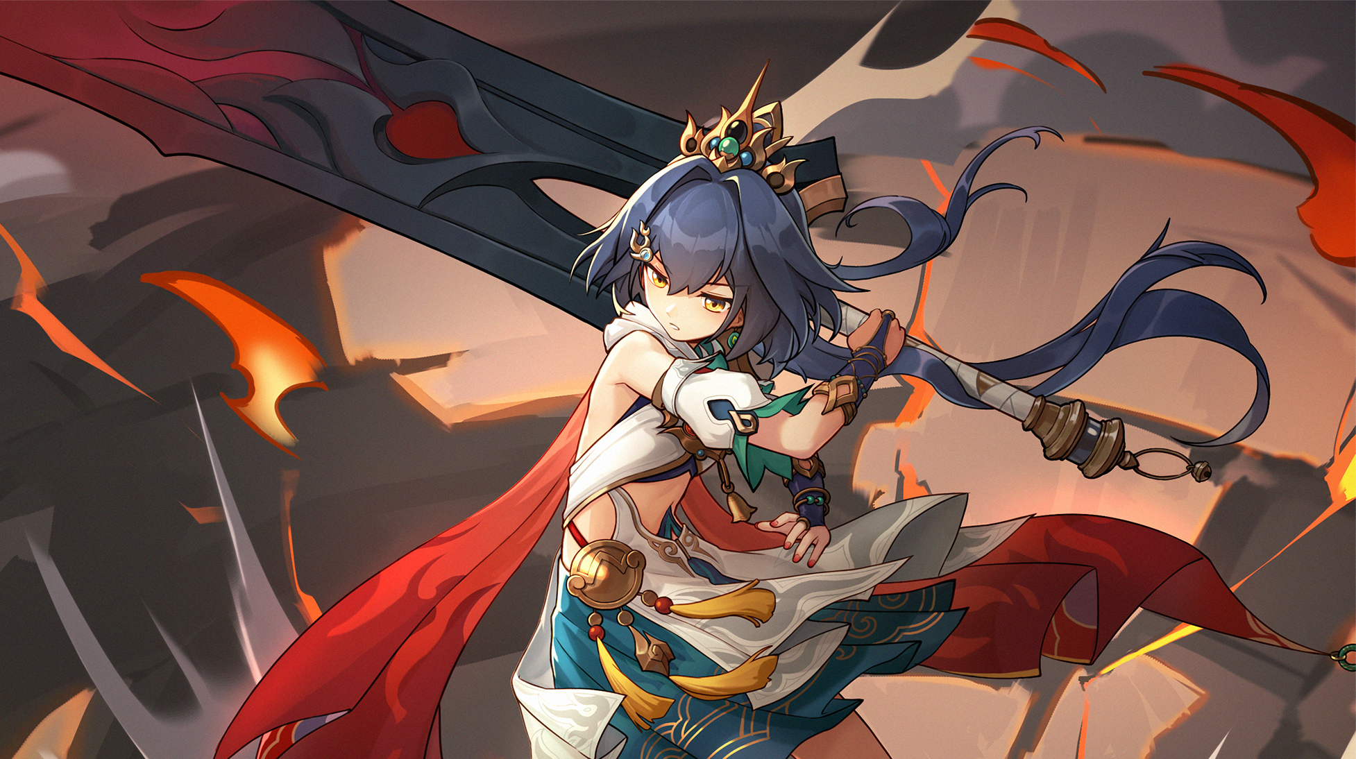 Yunli from Honkai: Star Rail HD Wallpaper by 圈圈丸