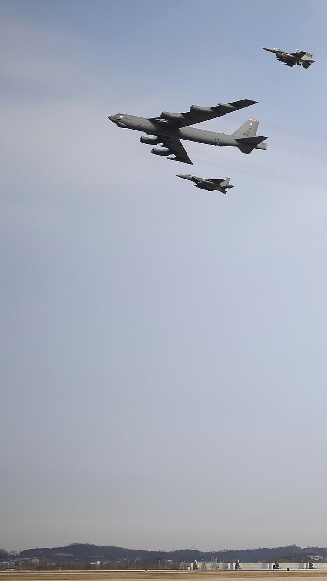 Wallpaper Mcdonnell Douglas F 15 Eagle Boeing B 52 Stratofortress Military Plane 1080x1920 IPhone 6S+/7+/from Bradeya Image And Screensavers