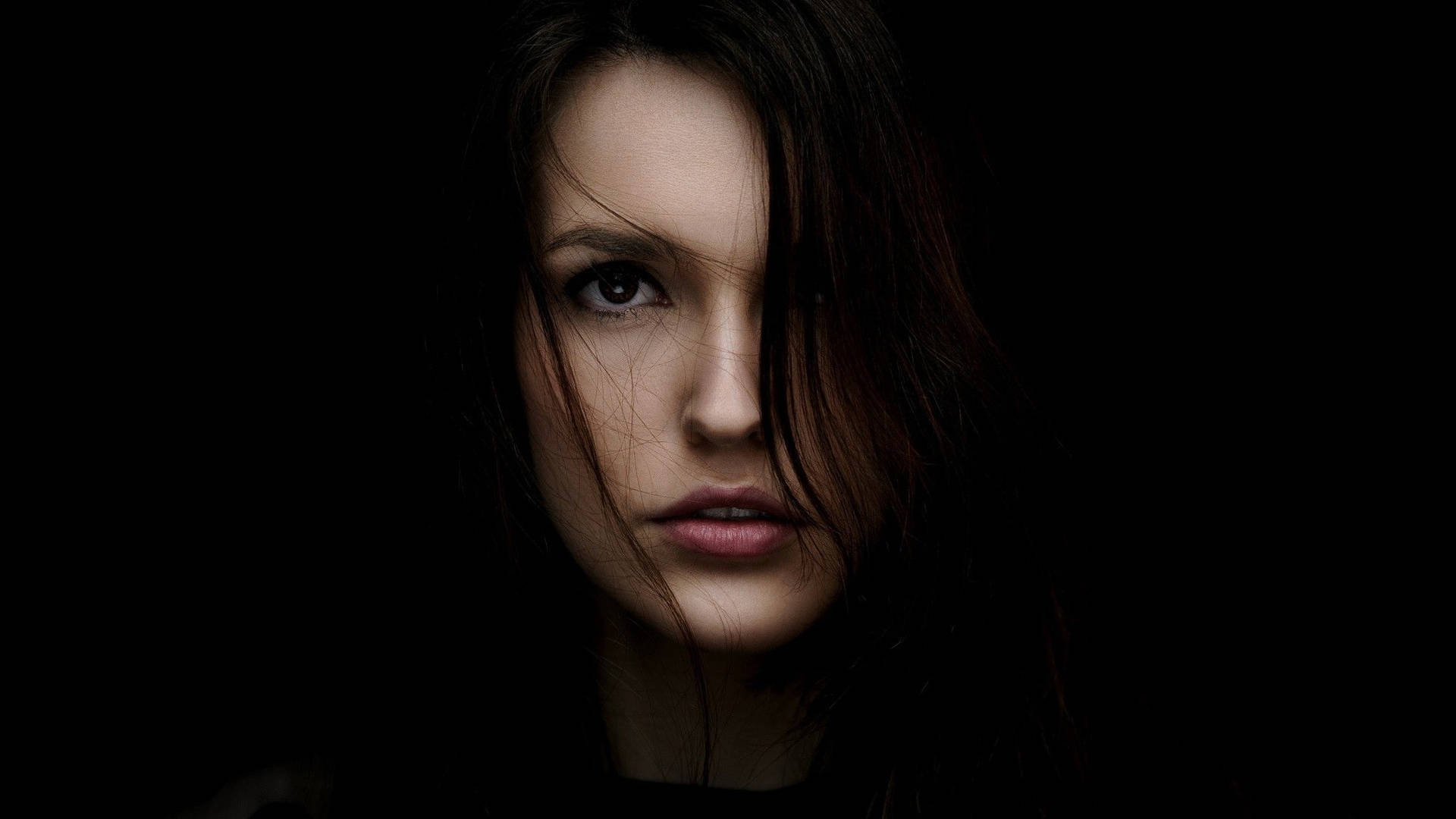 Download Dark Woman Face Wallpaper