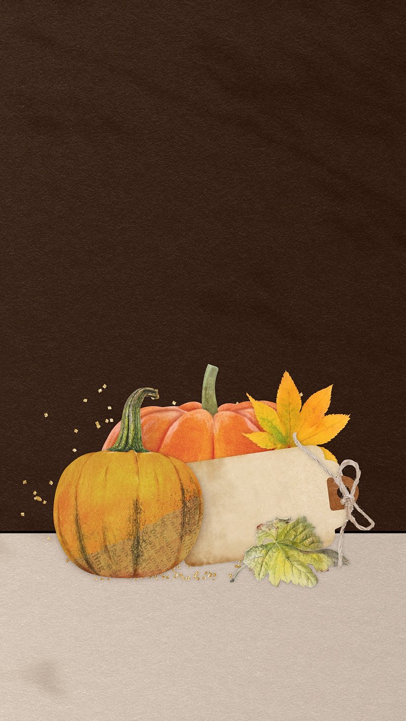 Aesthetic Autumn pumpkin iPhone wallpaper